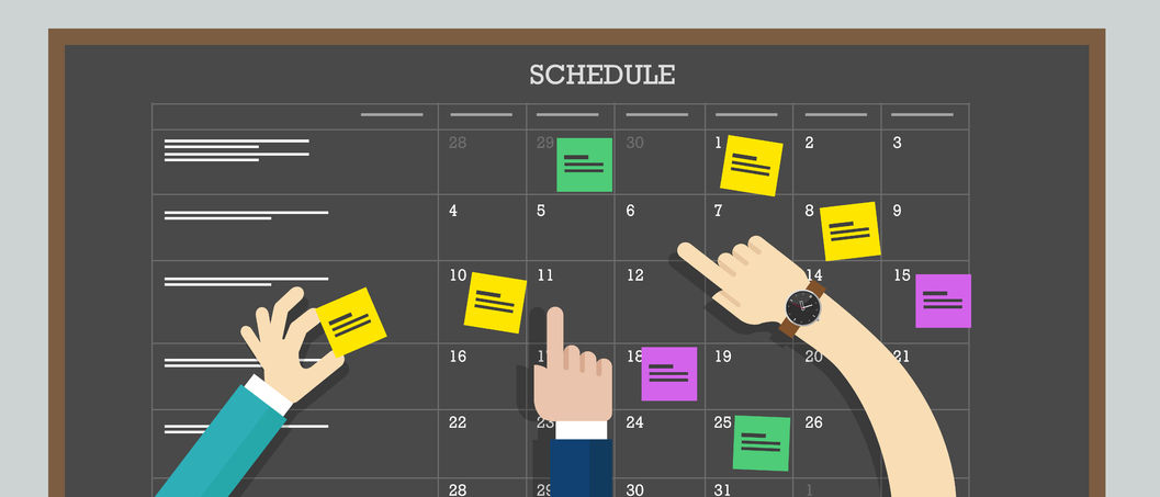 image of calendar showing concept of C-Store Shift Planning of labor hours